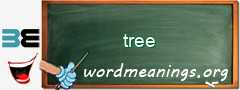 WordMeaning blackboard for tree